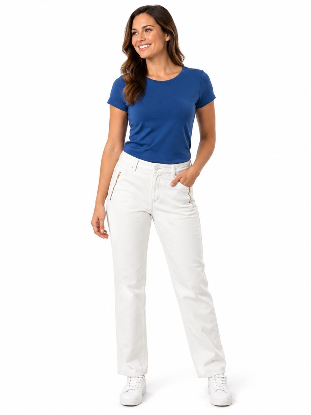 LAUREN Ralph Lauren White 100% Cotton Pants Size 10P
